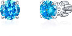 Olivie ezüst 6mm fülbevaló PIPPI BLUE 7964 (TON)