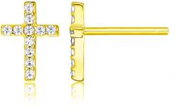 Olivie ezüst fülbevaló KERESZT GOLD 8683 (AIM)