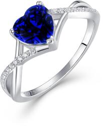 Olivie 9522 Ezüst gyűrű SZÍV BLUE Gyűrűméret: 8 (EU: 57-58) (TON)