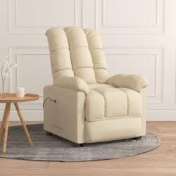 vidaXL Fotoliu rabatabil electric, crem, material textil GartenMobel Dekor (3073757)