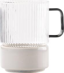Zafferano Cana de ceai T-Set 450 ml cu mâner gri și bol pentru gustări (TST02809)