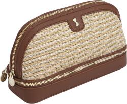Stackers Trusă cosmetică Stackers Raffia, cu două compartimente, maro (76747)