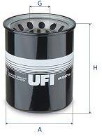 UFI Filtru, sistem hidraulic primar UFI 80.047. 00 (80.047.00)