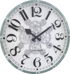 NeXtime Ceas de perete Henry alb-verde (3282 WI)