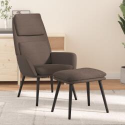 vidaXL Scaun de relaxare cu taburet, gri taupe, textil GartenMobel Dekor (3097777)