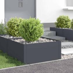 vidaXL Margine pentru gazon 4 pcs 60 x 60 x 35 cm Otel Antracit GartenMobel Dekor (8008922)