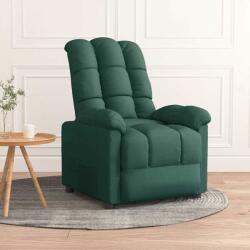 vidaXL Fotoliu rabatabil, verde închis, material textil GartenMobel Dekor (289802)