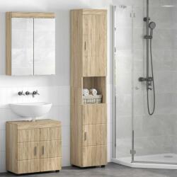 vidaXL Set dulap baie TULUM Stejar Sonoma 37 x 31, 5 x 203 cm GartenMobel Dekor (880353)