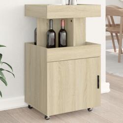 vidaXL Carucior de bar, stejar sonoma, 50x41x89 cm, lemn prelucrat GartenMobel Dekor (848264) Comoda