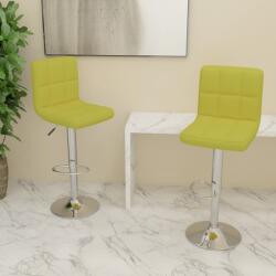 vidaXL Scaune de bar, 2 buc. , verde, material textil GartenMobel Dekor (334244)