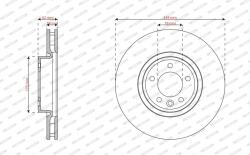 FERODO Disc frana FERODO DDF3083C-1 (DDF3083C-1)