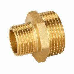  Niplu redus alamă 1 1/2 x 1 1/4, filet exterior-exterior, pentru instalații apă (NIPLU-REDUS-112X114)