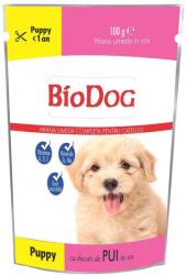 Biodog Hrana umeda pentru caini junior BioCat, pui in sos - 100g, fara antioxidanti, ideala pentru rase medii, sustine dezvoltarea musculara (6423932001855)