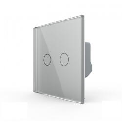 LIVOLO Intrerupator dublu wireless cu touch Livolo din sticla (VL-C702R-15)