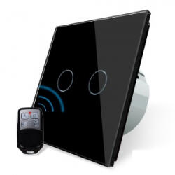 LIVOLO Intrerupator dublu cu touch Livolo, Wireless, Telecomanda inclusa (C7-C2/702R-12)