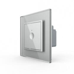 LIVOLO Intrerupator tactil simplu, wireless RF, rama sticla Serie noua (722100115SR)