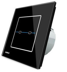 LIVOLO Intrerupator dublu cu touch Livolo din sticla - Seria R (VL-R702-32)