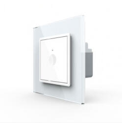 LIVOLO Intrerupator tactil simplu, wireless RF, rama sticla Serie noua (722100111SR)