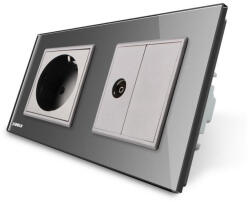 LIVOLO Priza dubla Livolo + Tv (VL-C7C1EU/VL-C791V-15)