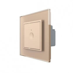 LIVOLO Intrerupator tactil simplu, wireless RF, rama sticla Serie noua (722100113SR)