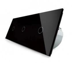 LIVOLO Intrerupator simplu+simplu+simplu cu touch Livolo din sticla (VL-C703-12)