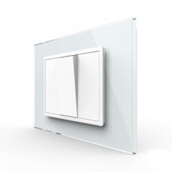 LIVOLO Intrerupator mecanic simplu 3M, cu revenire, cu rama sticla (VL-1FCMH-1WP-P9E-2FCMB)