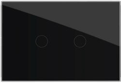 LIVOLO Intrerupator dublu cu touch Livolo din sticla, moduloar, standard Italian (VL-FC2-3G-12)