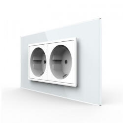 LIVOLO Priza Schuko dubla, standard italian modular 4M (VL-FCTC16A- P9E-4WP)