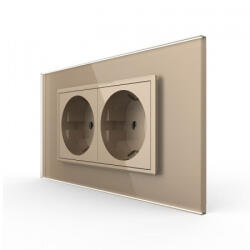LIVOLO Priza Schuko dubla, standard italian modular 4M (VL-FCTC16A- P9E-4AP)