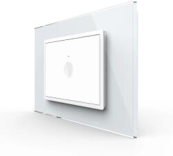 LIVOLO Intrerupator simplu cu touch Livolo cu rama din sticla, standard Italian 3m , Serie noua (VL-FC1-3WP-11)