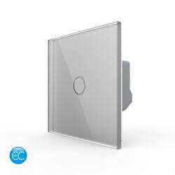 LIVOLO Intrerupator simplu protocol Zigbee EC tactil, Generatie Noua, cu panou sticla (VL-FC1Z2-2GSTL-I)