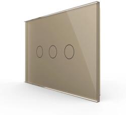 LIVOLO Panou intrerupator triplu cu touch Livolo din sticla, standard Italian , 3M (1515)