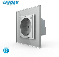 LIVOLO Priza Schuko inteligenta + rama sticla, noua generatie EC (1361)