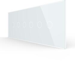 LIVOLO Panou Intrerupator Dublu + Dublu + Dublu cu Touch LIVOLO din Sticla, Standard Italian , 6 7M (1613)