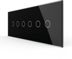 LIVOLO Panou Intrerupator Dublu + Dublu + Dublu cu Touch LIVOLO din Sticla, Standard Italian , 6 7M (1612)