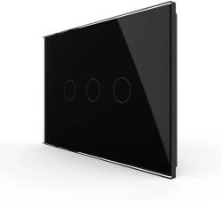 LIVOLO Panou intrerupator triplu cu touch Livolo din sticla, standard Italian , 3M (1516)