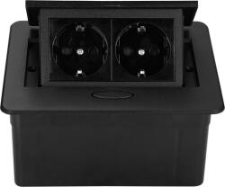 LIVOLO Carcasa prize incorporabile birou, 4M, Neagra