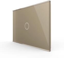 LIVOLO Panou intrerupator simplu cu touch Livolo din sticla, standard Italian 3M (1505)