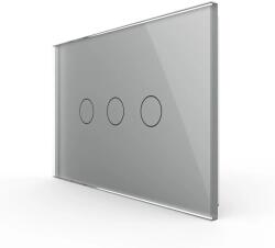 LIVOLO Panou intrerupator triplu cu touch Livolo din sticla, standard Italian , 3M (1514)