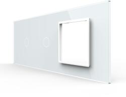 LIVOLO Panou intrerupator 2 x simplu + rama simpla pentru doza 6 7M (1606)
