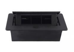 LIVOLO Carcasa prize incorporabile birou, 6M, Neagra