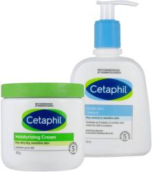 Cetaphil Комплект - Почистваща емулсия и Крем за лице и тяло, 236 ml + 453 g