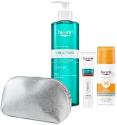 Eucerin Комплект - Измиващ гел, Слънцезащитен гел-крем и Интензивен крем, 400 + 50 + 40 ml