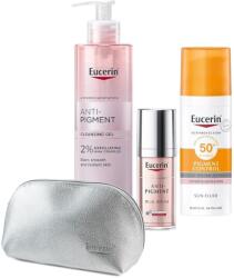 Eucerin Комплект - Серум с двойно действие, Измиващ гел и Флуид, 30 + 400 + 50 ml