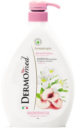 Dermomed Gel de dus Dermomed cu flori de frangipan si piersica alba, 1000 ml (8032680390623)