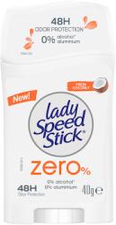 Lady Speed Stick Deodorant solid pentru femei Lady Speed Stick Zero % Fresh Coconut, 40 g (7509546671314)