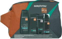 Gerovital Set cadou Gerovital Men: Gel de dus Revigorant 3 Ã®n 1, 400 ml + Spuma de Ras Mentol, 200 ml (5943000107568)