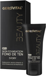Gerovital Fond de ten Gerovital Beauty cu Acid Hialuronic si Vitamina E, SPF10, Ivory, 30 ml (5943000103492)