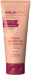 ASLAVital Masca detoxifianta Peel-Off cu Carbune pentru tenul sensibil Aslavital Mineralactiv, 100 ml (5943000116041) Masca de fata