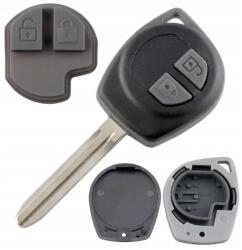 Utángyártott Suzuki Swift utángyártott III 2005-2010.09 távirányítós slusszkulcs, nyerskulcs elektronika nélkül, csak a ház a nyers kulccsal (37145-00000)